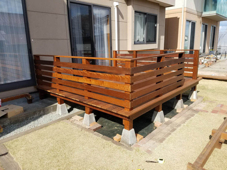 防草シートの施工例